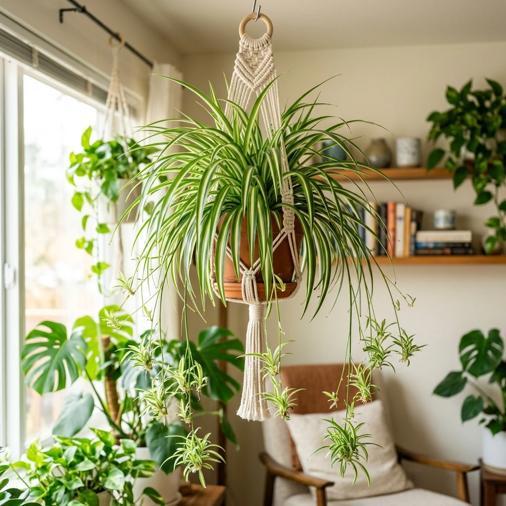 Spider Plant (Chlorophytum comosum) plant care reference image